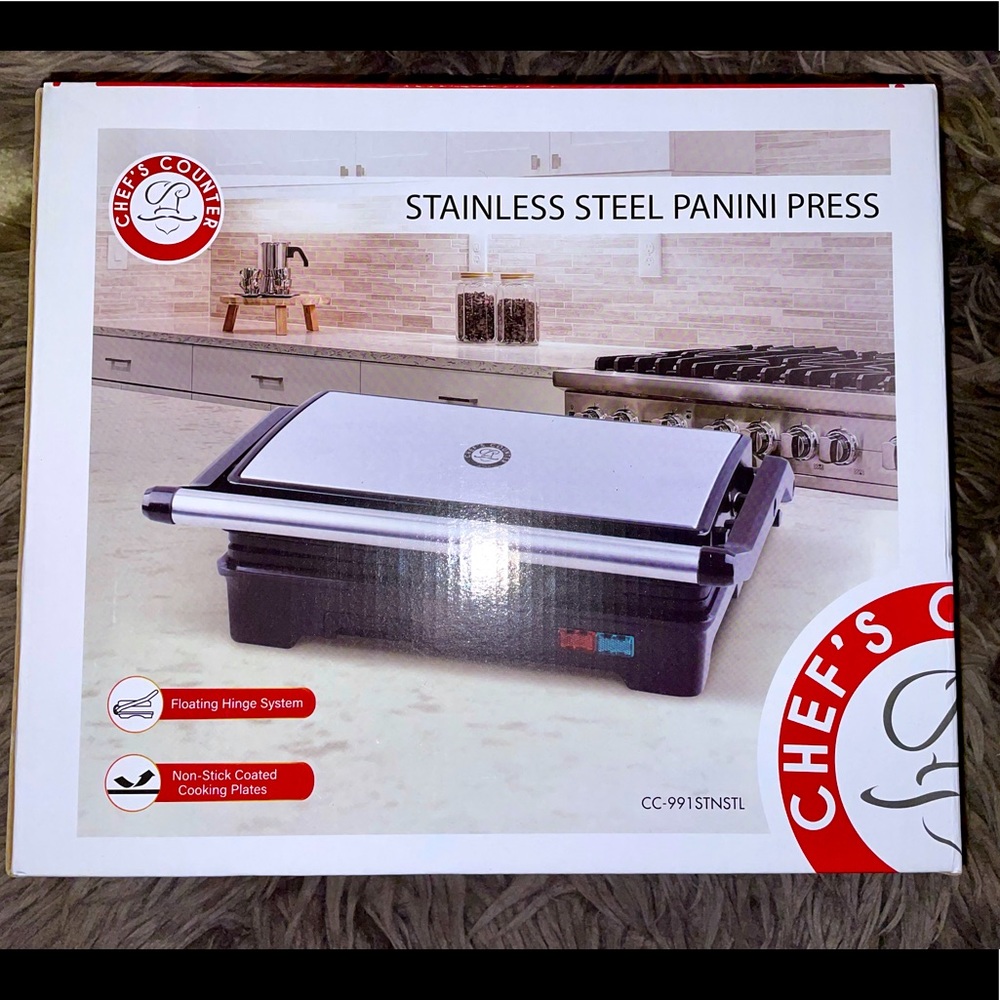 STAINLESS STEEL PANINI PRESS